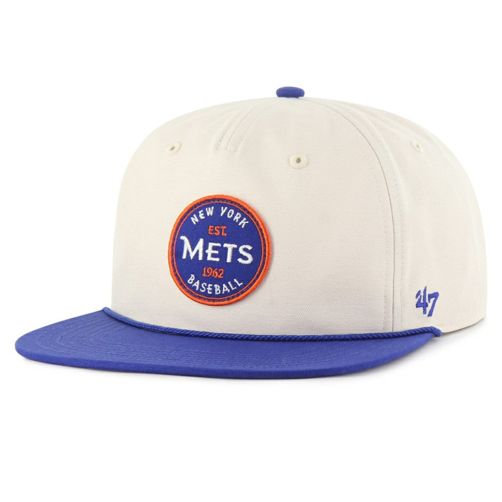 New York Mets Payson Captain Snapback Hat - Natural | 47 brand