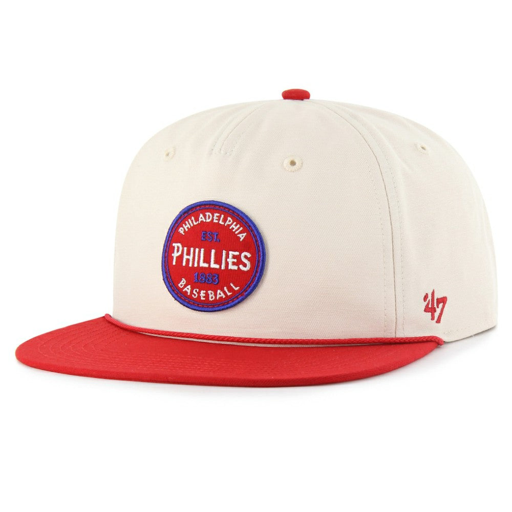 Philadelphia Phillies Payson Captain Snapback Hat - Natural | 47 brand