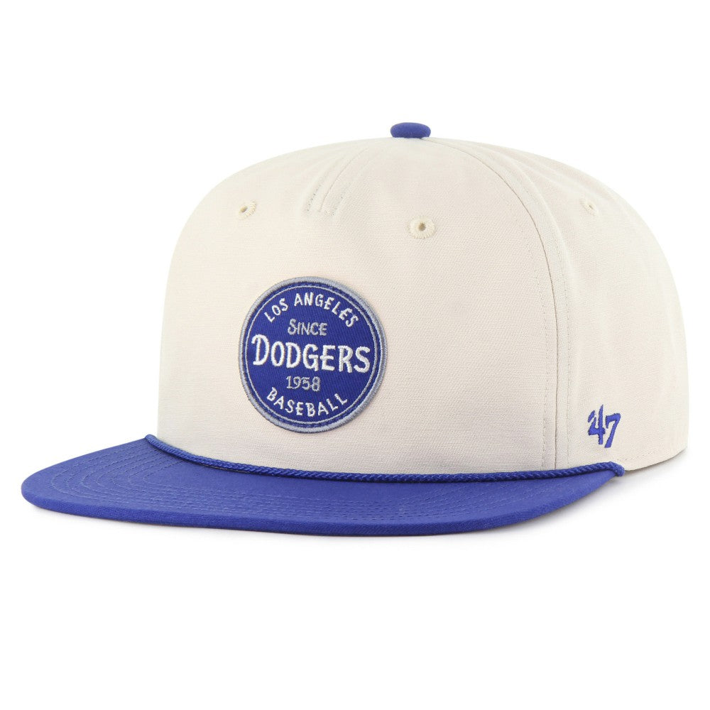 Los Angeles Dodgers Payson Captain Adjustable Hat - Cream | 47 brand