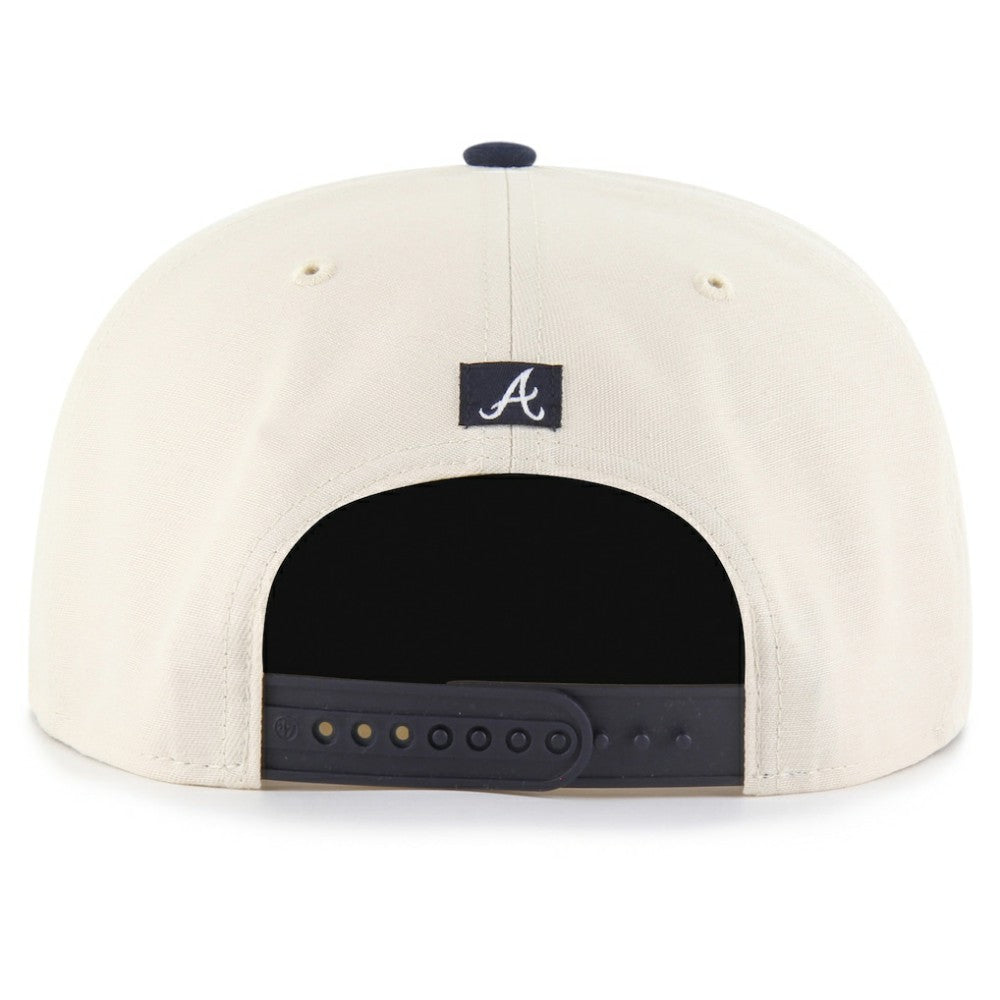 Atlanta Braves Payson Captain Adjustable Hat - Natural | 47 brand