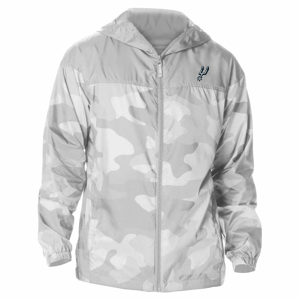San Antonio Spurs Camo Flash Challenger Windbreaker Full-Zip Jacket - Gray | Columbia on sale