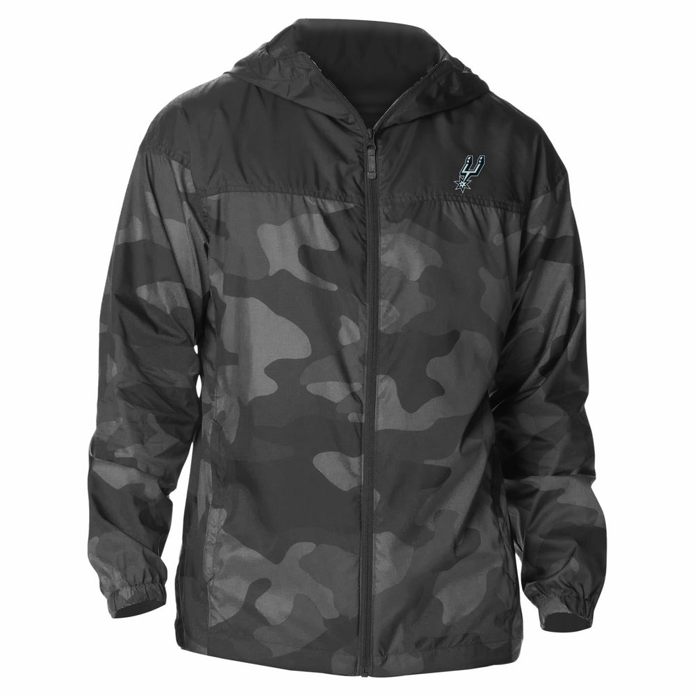 San Antonio Spurs Camo Flash Challenger Windbreaker Full-Zip Jacket - Black | Columbia on sale