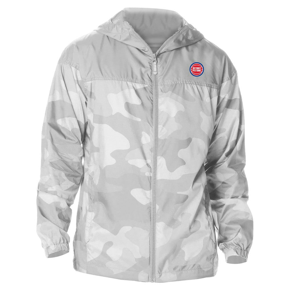 Detroit Pistons Camo Flash Challenger Windbreaker Full-Zip Jacket sale - Gray | Columbia outlet