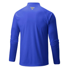 Golden State Warriors Terminal Tackle Raglan Omni-Shade Quarter-Zip Jacket sale - Royal | Columbia online