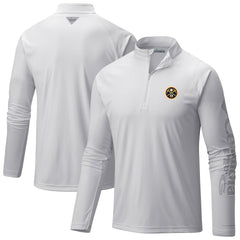 Denver Nuggets Terminal Tackle Raglan Omni-Shade Quarter-Zip Jacket sale - White | Columbia sale