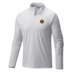 Denver Nuggets Terminal Tackle Raglan Omni-Shade Quarter-Zip Jacket sale - White | Columbia sale