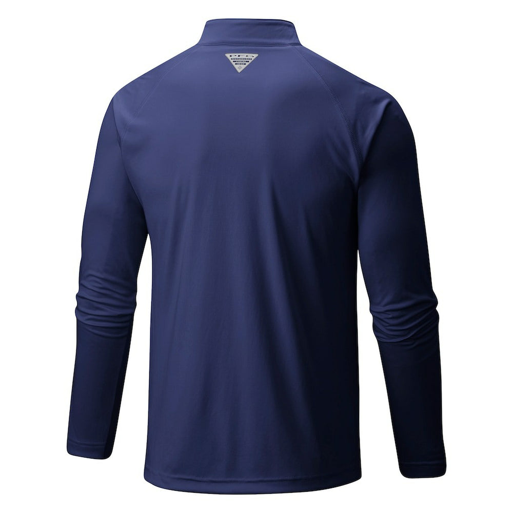 Denver Nuggets Terminal Tackle Raglan Omni-Shade Quarter-Zip Jacket sale - Navy | Columbia outlet