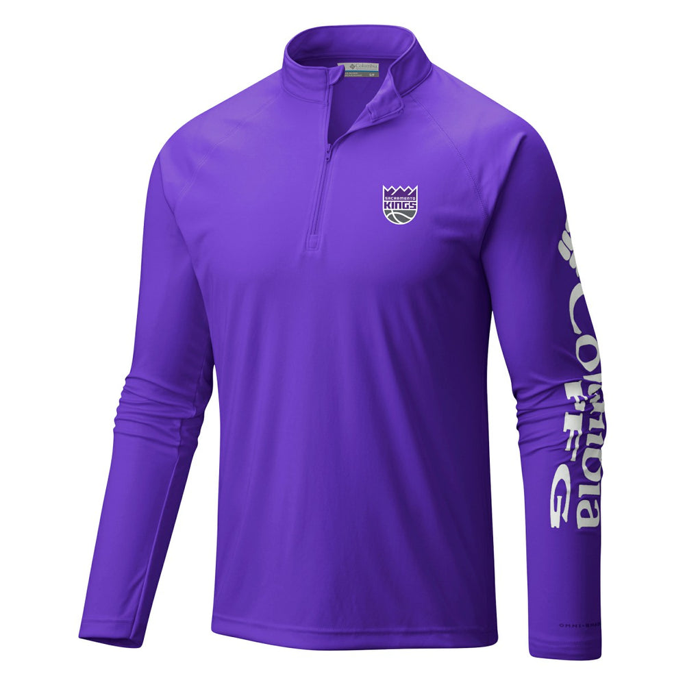 Sacramento Kings Terminal Tackle Raglan Omni-Shade Quarter-Zip Jacket - Purple | Columbia cheap