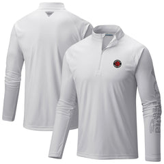 Toronto Raptors Terminal Tackle Raglan Omni-Shade Quarter-Zip Jacket - White | Columbia shop