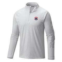 Washington Wizards Terminal Tackle Raglan Omni-Shade Quarter-Zip Jacket - White | Columbia online