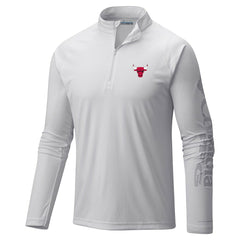 Chicago Bulls Terminal Tackle Raglan Omni-Shade Quarter-Zip Jacket - White | Columbia online