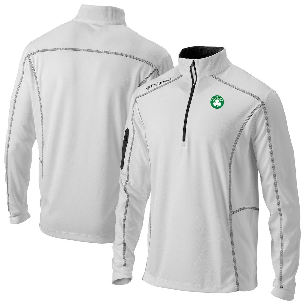 Boston Celtics Omni-Wick Shotgun Quarter-Zip Pullover - White | Columbia online