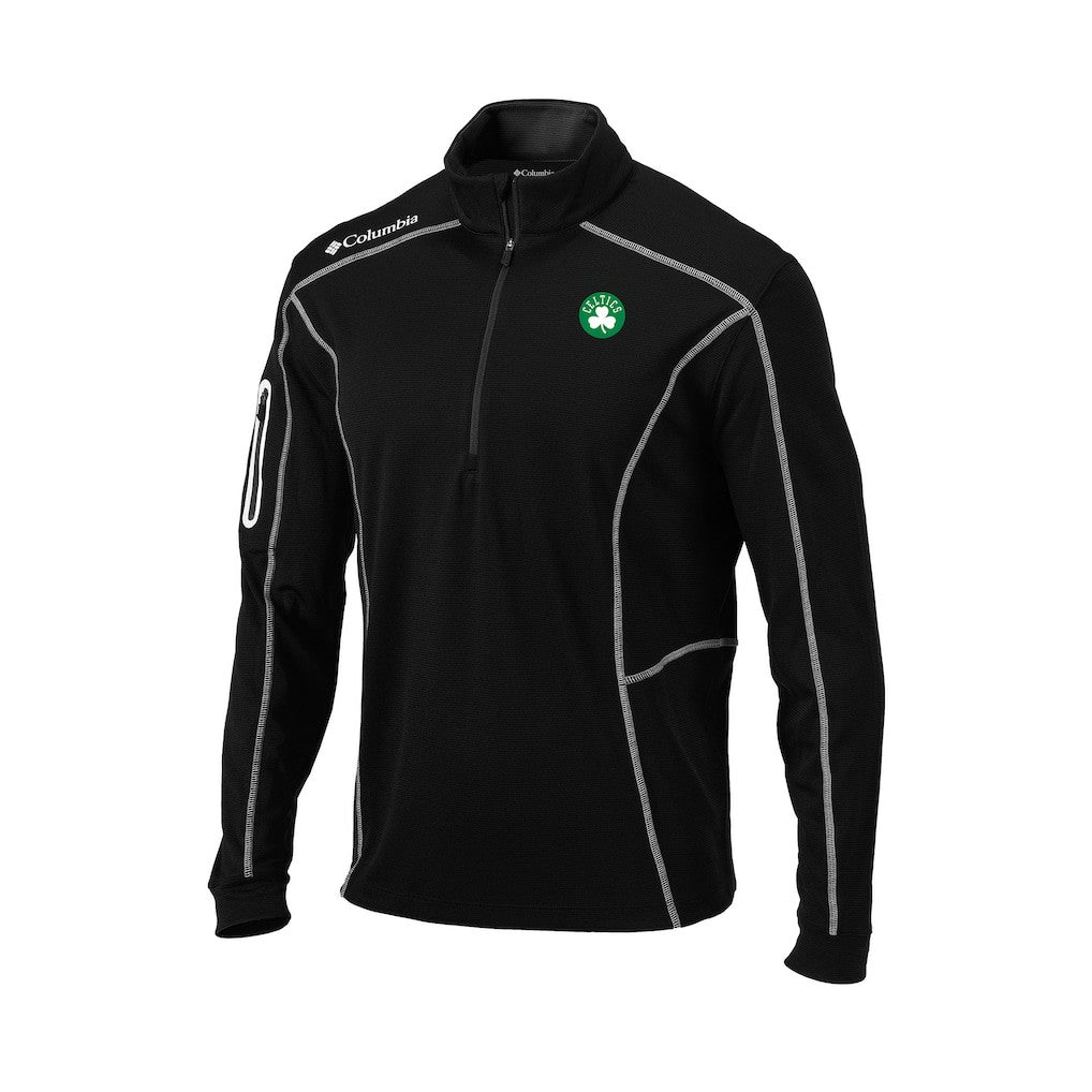 Boston Celtics Omni-Wick Shotgun Quarter-Zip Pullover - Black | Columbia for sale