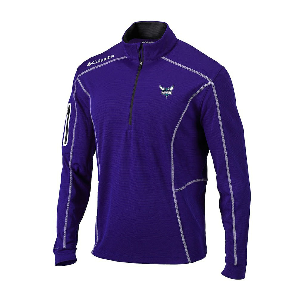 Charlotte Hornets Omni-Wick Shotgun Quarter-Zip Pullover - Purple | Columbia for sale