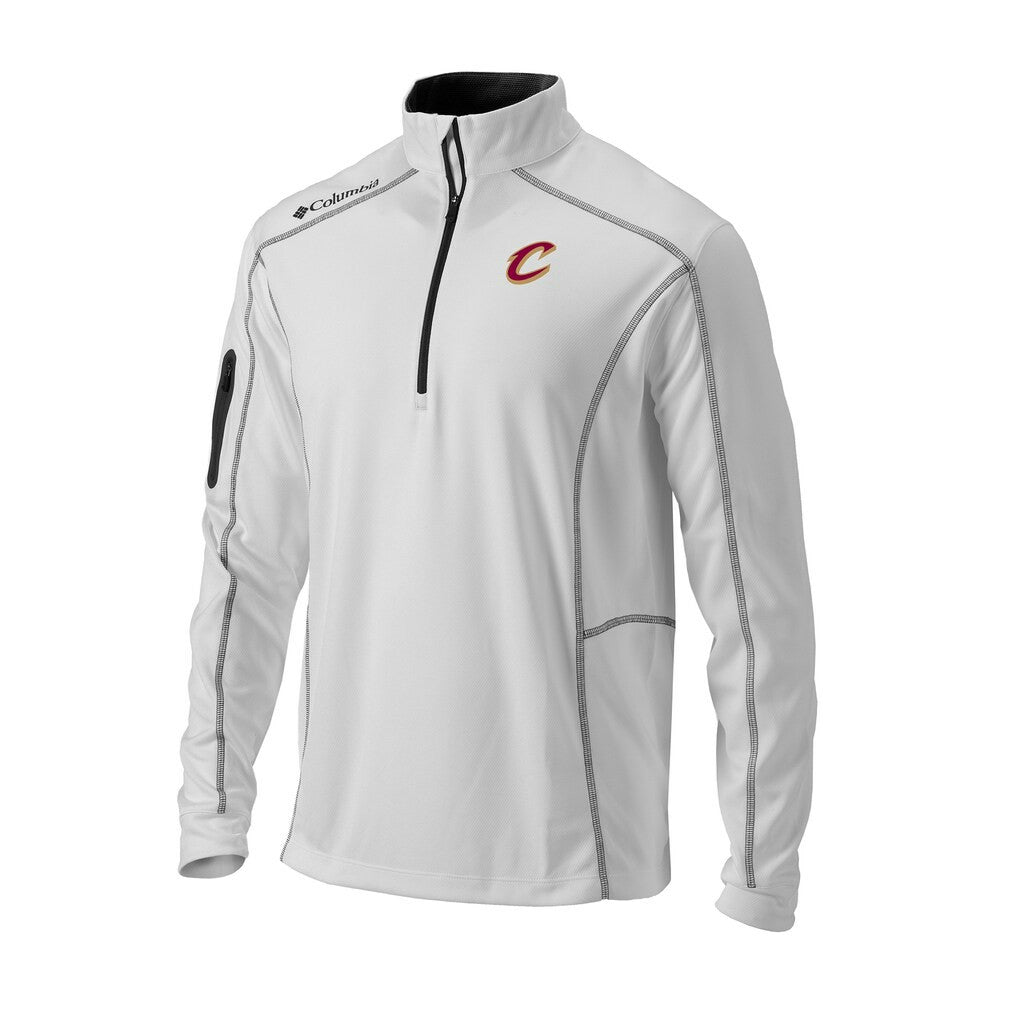 Cleveland Cavaliers Omni-Wick Shotgun Quarter-Zip Pullover sale - White | Columbia cheap