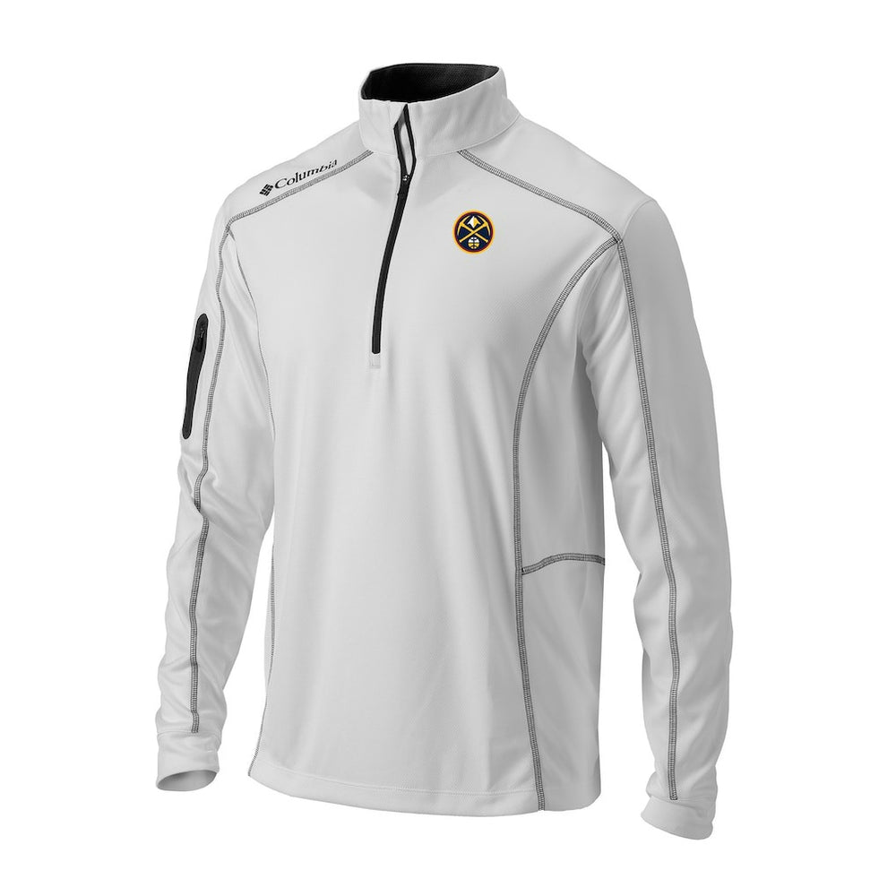 Denver Nuggets Omni-Wick Shotgun Quarter-Zip Pullover sale - White | Columbia online