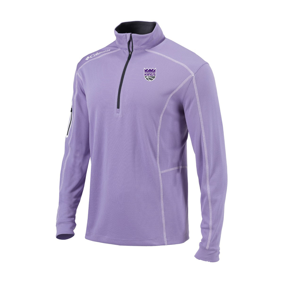 Sacramento Kings Omni-Wick Shotgun Quarter-Zip Pullover - Lavender | Columbia sale