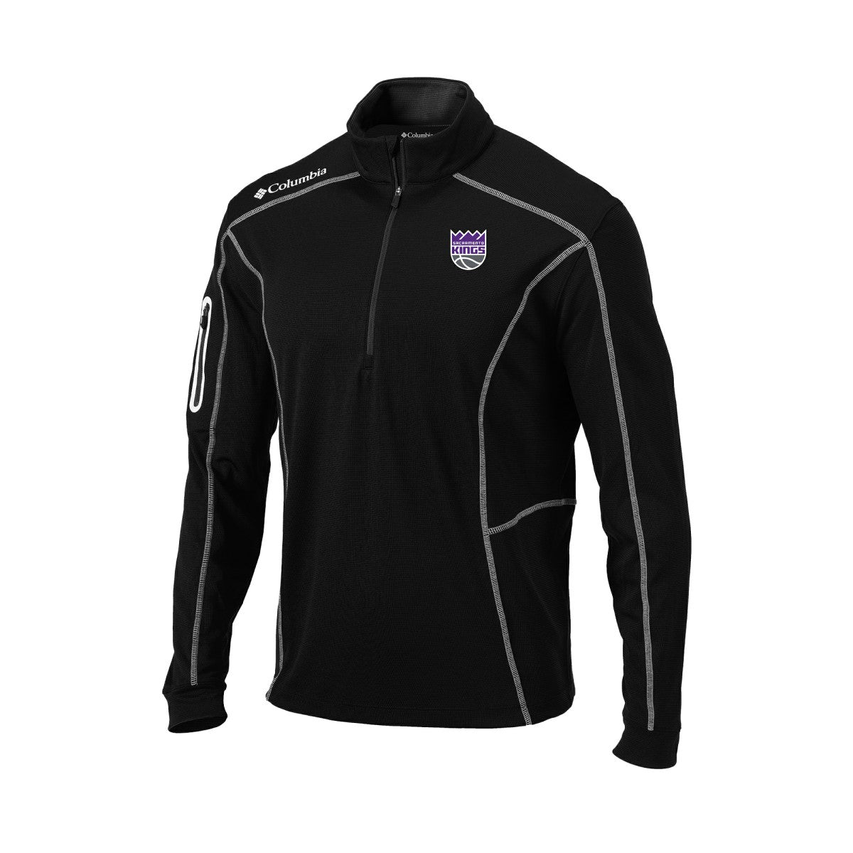Sacramento Kings Omni-Wick Shotgun Quarter-Zip Pullover - Black | Columbia outlet