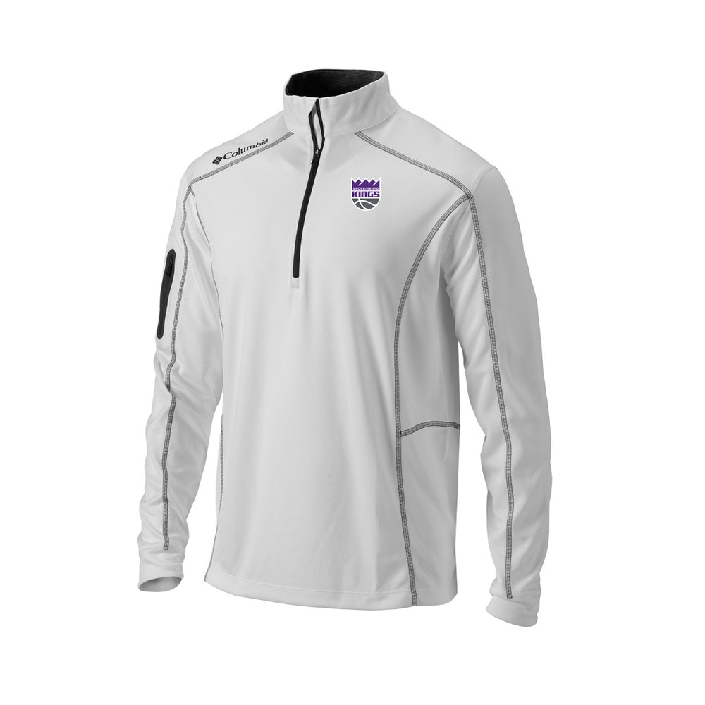 Sacramento Kings Omni-Wick Shotgun Quarter-Zip Pullover - White | Columbia discount