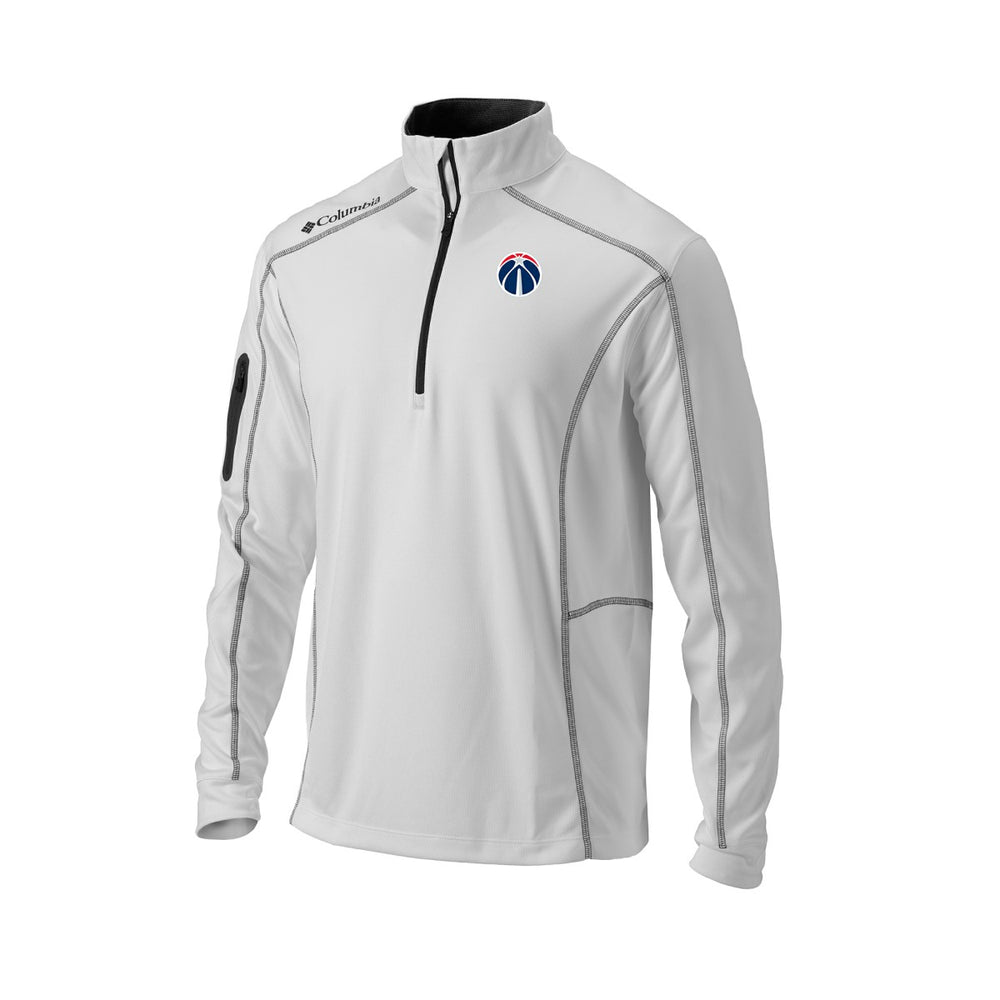 Washington Wizards Omni-Wick Shotgun Quarter-Zip Pullover - White | Columbia sale