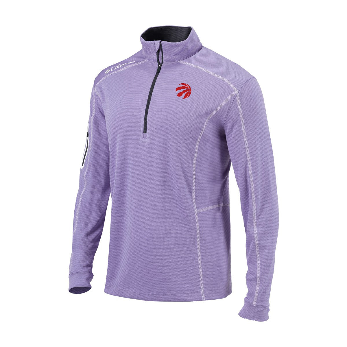 Toronto Raptors Omni-Wick Shotgun Quarter-Zip Pullover - Lavender | Columbia on sale
