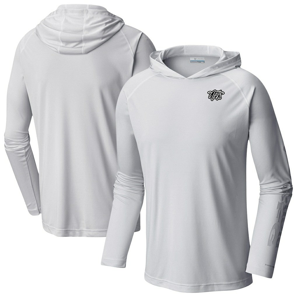 Brooklyn Nets Terminal Tackle Long Sleeve Hoodie T-Shirt - White | Columbia sale