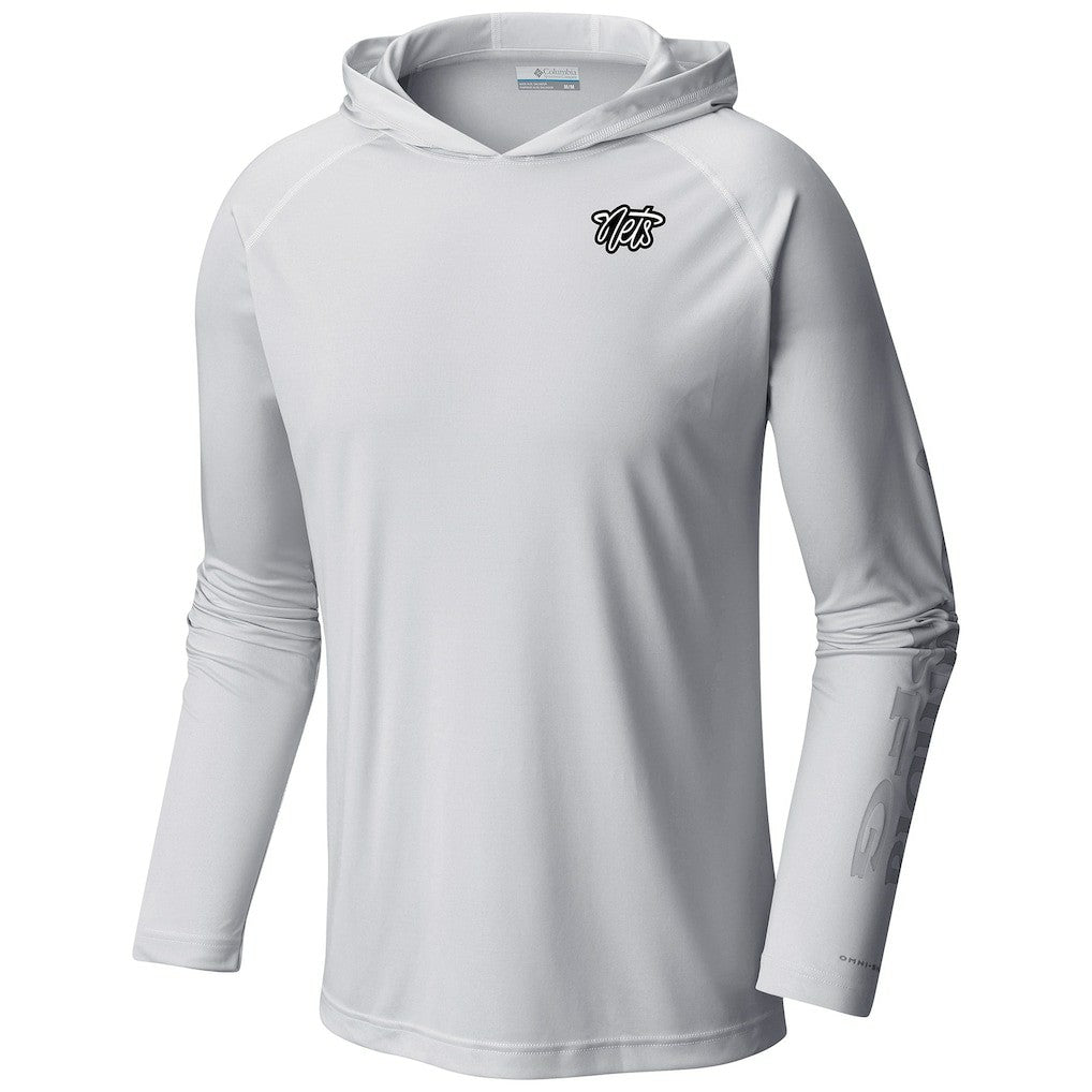 Brooklyn Nets Terminal Tackle Long Sleeve Hoodie T-Shirt - White | Columbia sale