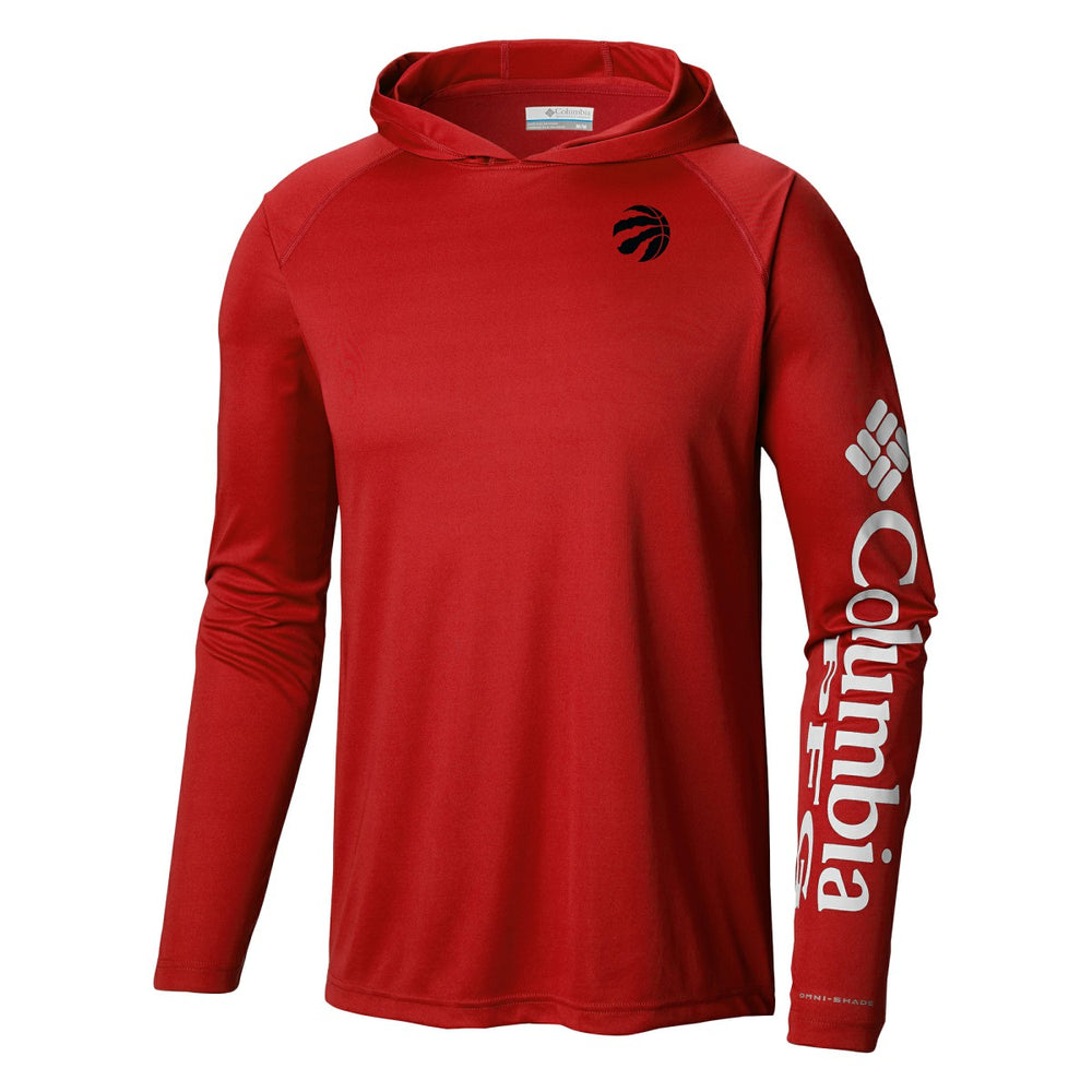 Toronto Raptors Terminal Tackle Long Sleeve Hoodie T-Shirt - Red | Columbia cheap