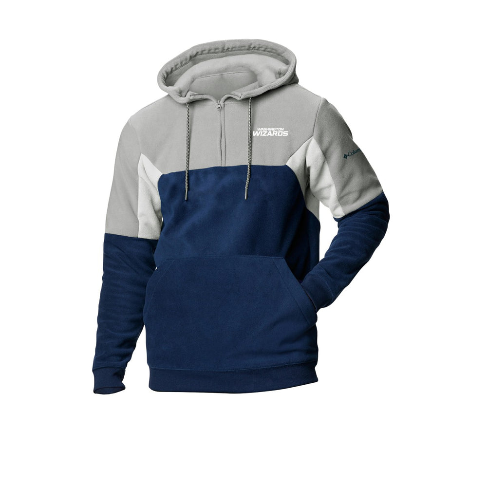 Washington Wizards Lodge Quarter-Zip Hoodie - Navy | Columbia on sale