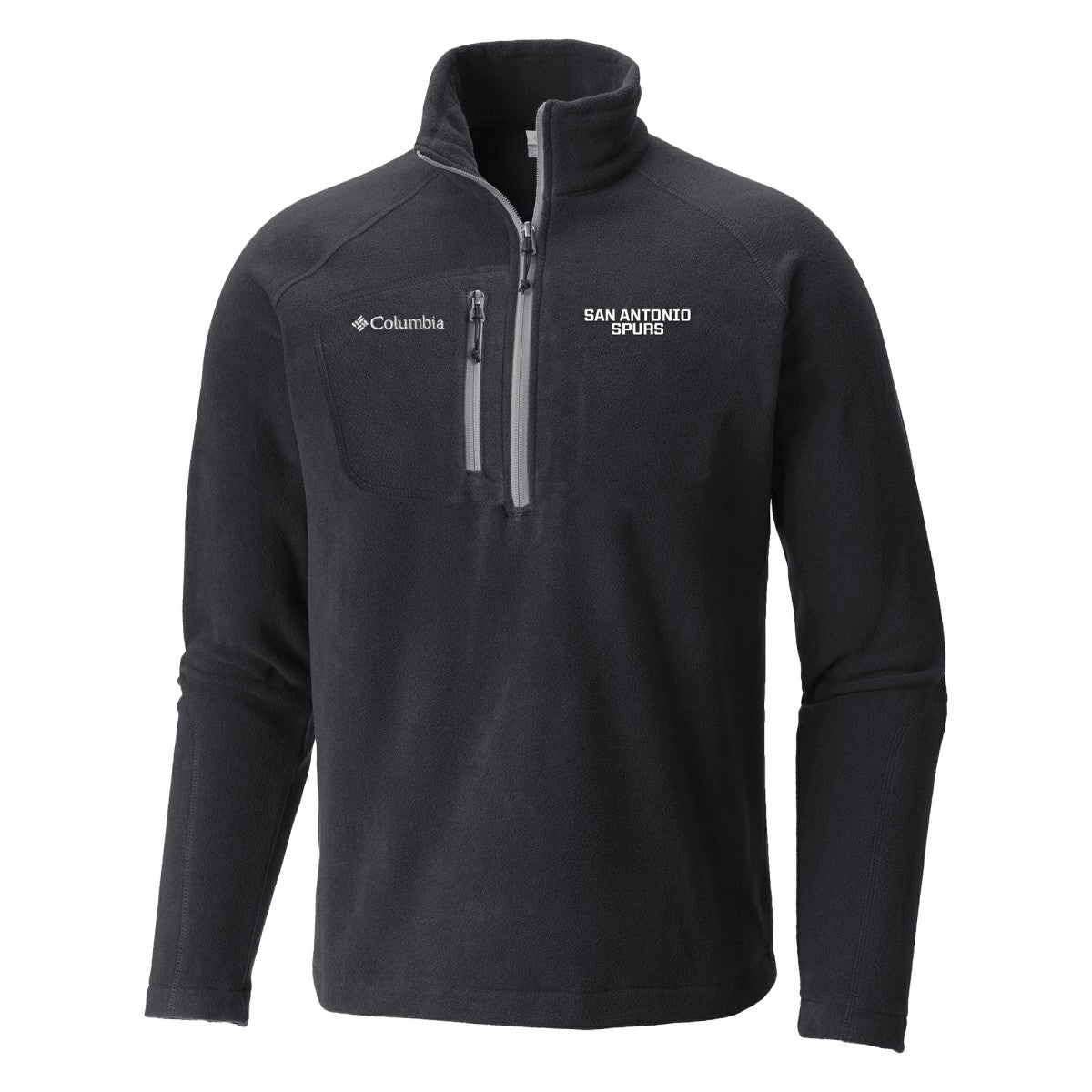 San Antonio Spurs Fast Trek III Half-Zip Fleece Pullover - Black | Columbia outlet
