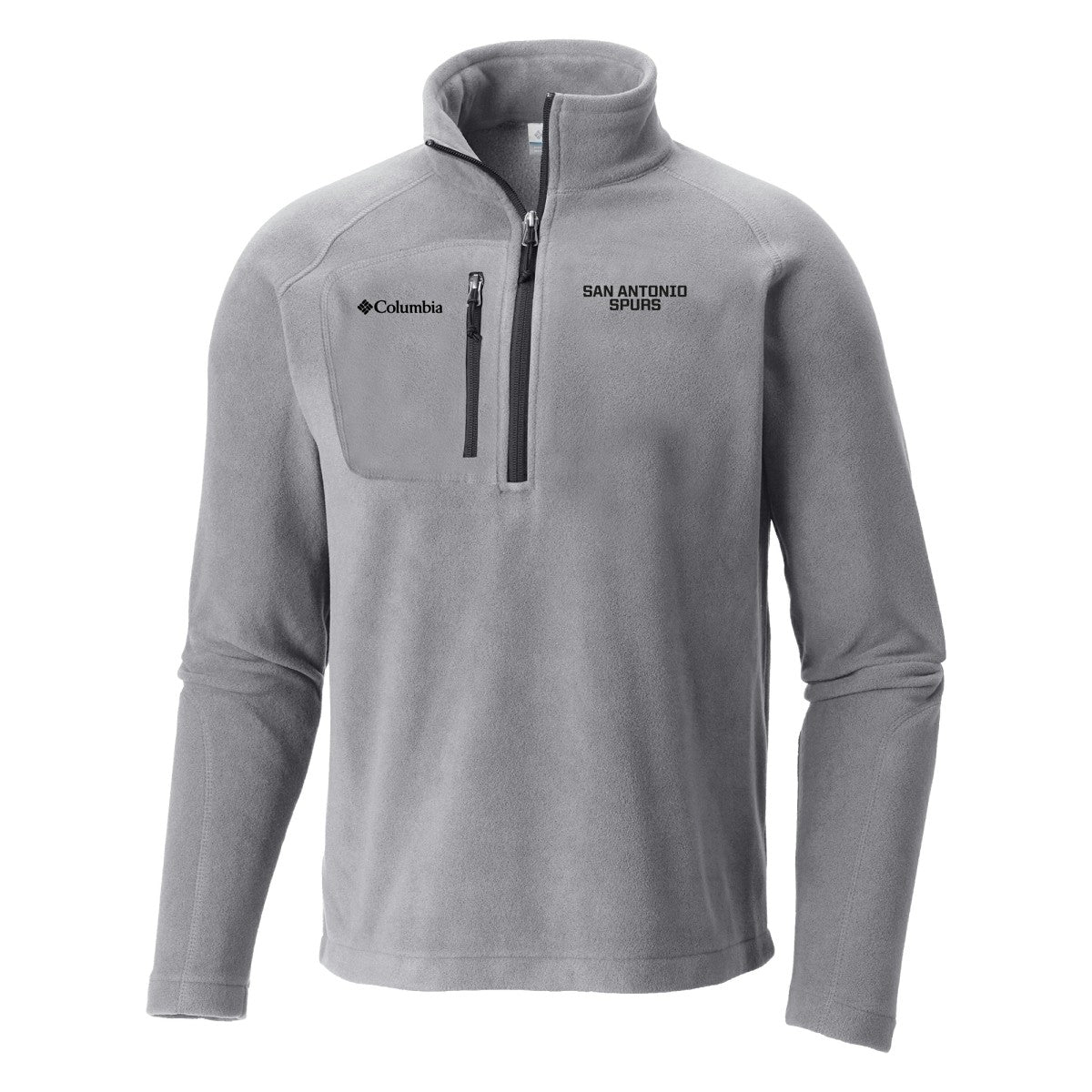 San Antonio Spurs Fast Trek III Half-Zip Fleece Pullover - Gray | Columbia outlet
