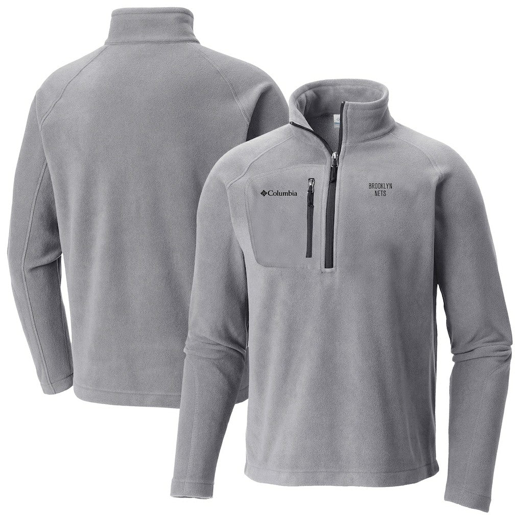Brooklyn Nets Fast Trek III Half-Zip Fleece Pullover - Gray | Columbia for sale