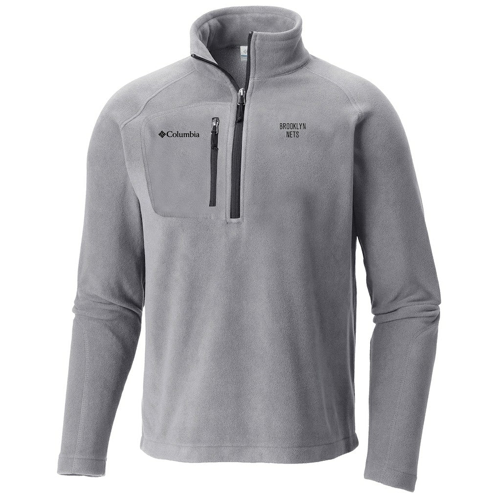Brooklyn Nets Fast Trek III Half-Zip Fleece Pullover - Gray | Columbia for sale