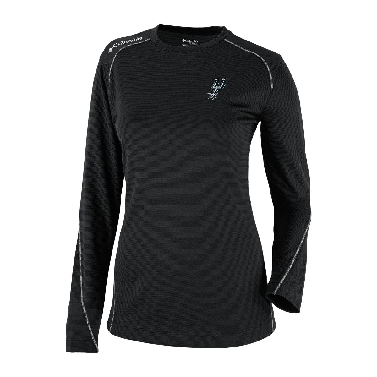 San Antonio Spurs Women's Omni-Wick Shotgun Pullover Top - Black | Columbia outlet
