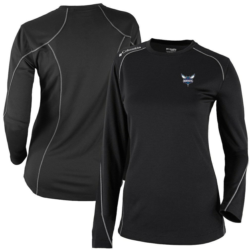 Charlotte Hornets Women's Omni-Wick Shotgun Pullover Top - Black | Columbia sale
