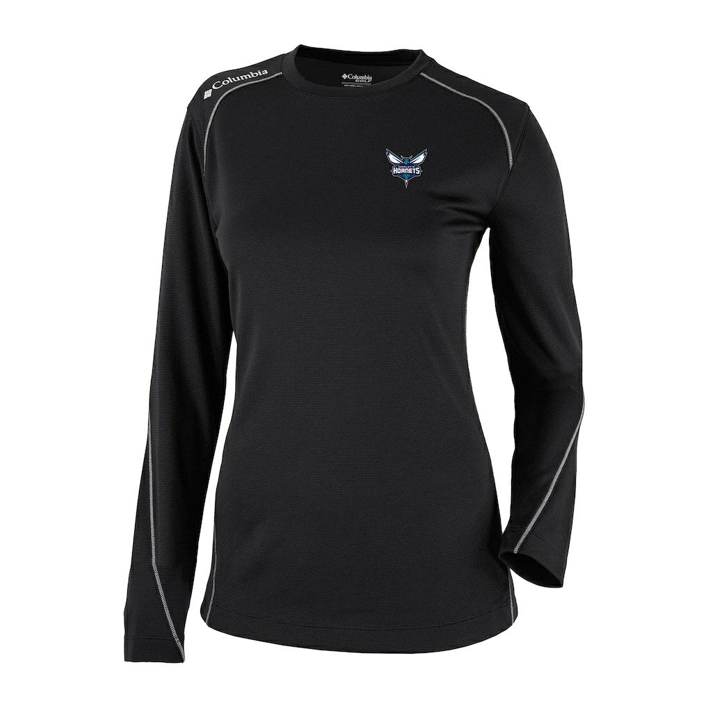 Charlotte Hornets Women's Omni-Wick Shotgun Pullover Top - Black | Columbia sale