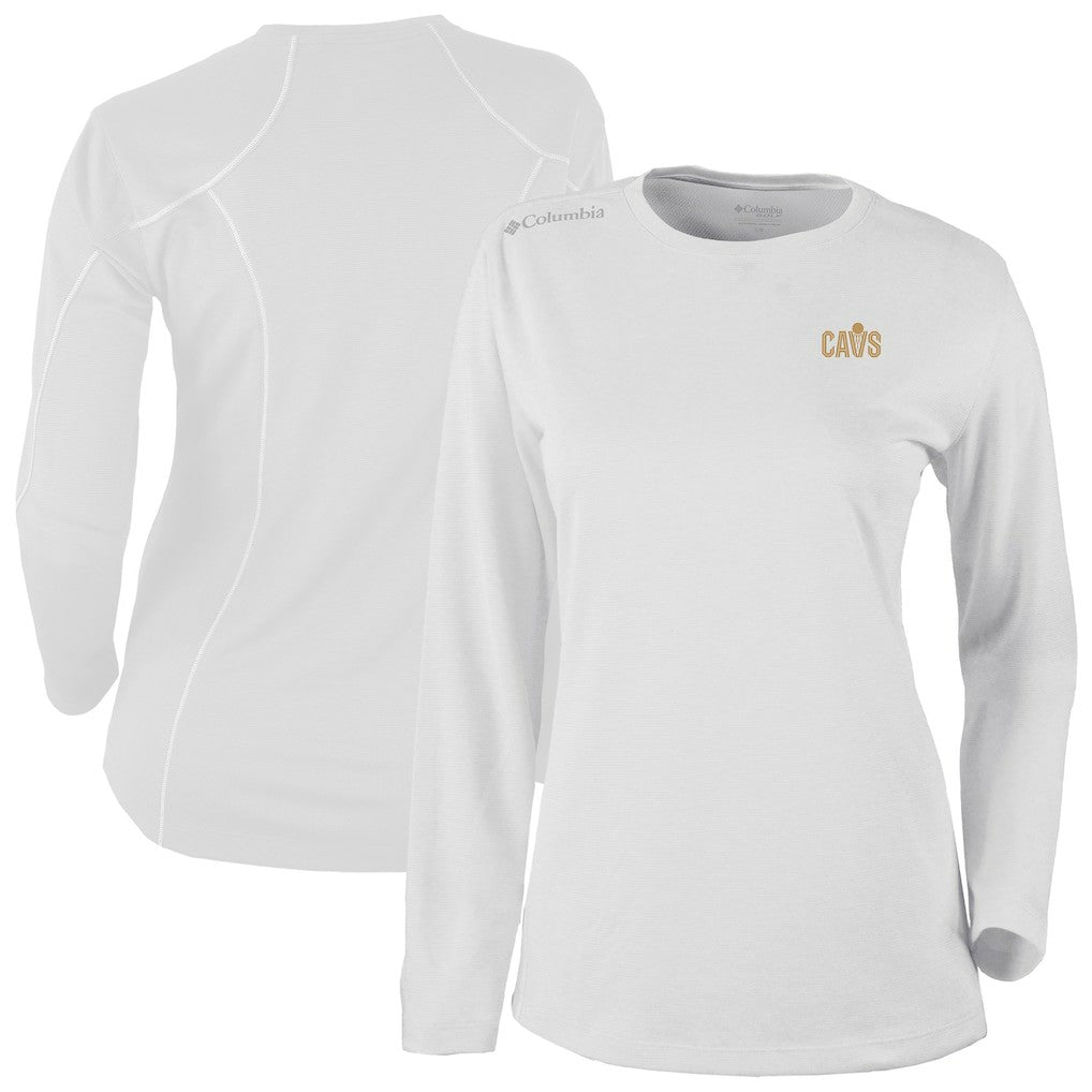 Cleveland Cavaliers Women's Omni-Wick Shotgun Pullover Top sale - White | Columbia cheap