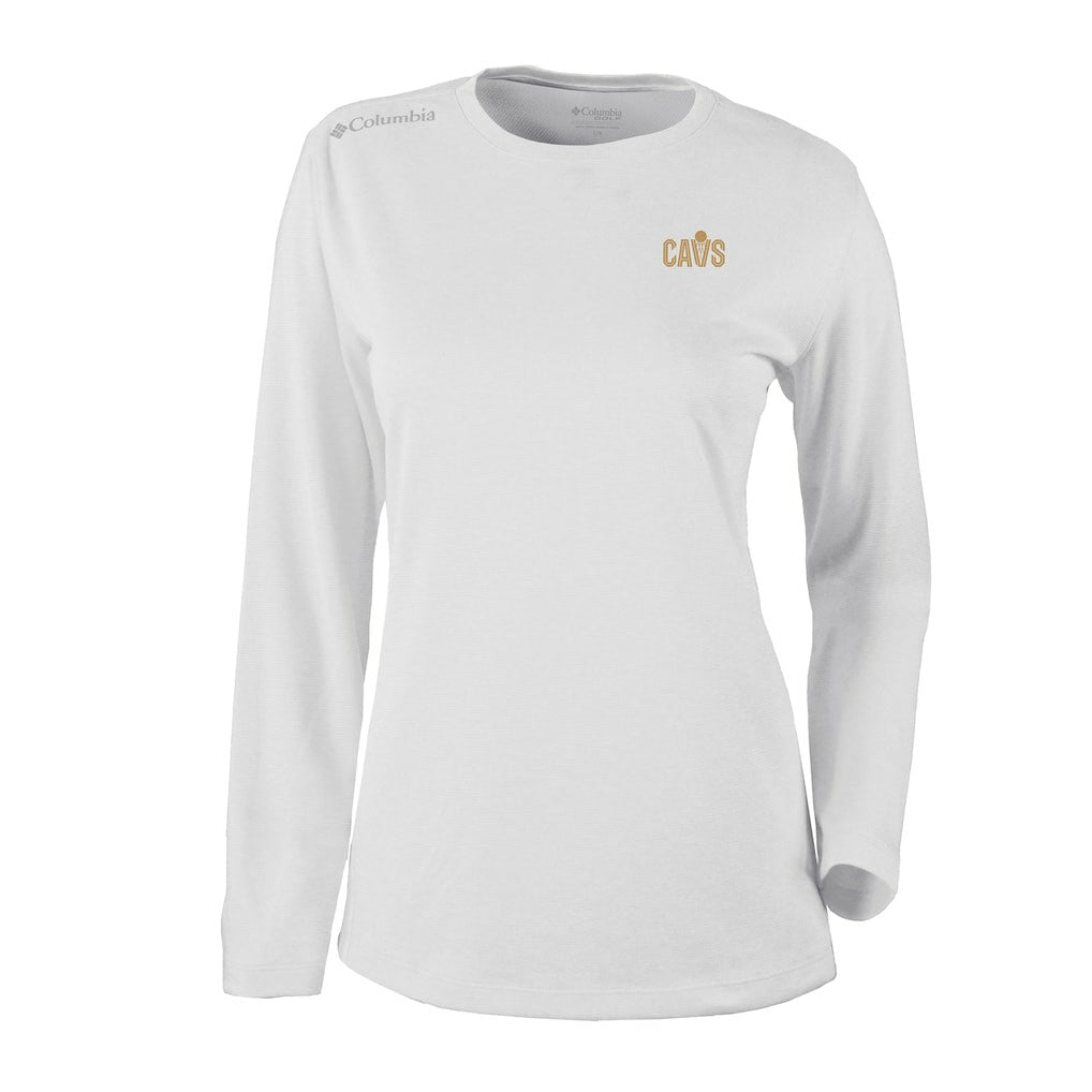 Cleveland Cavaliers Women's Omni-Wick Shotgun Pullover Top sale - White | Columbia cheap