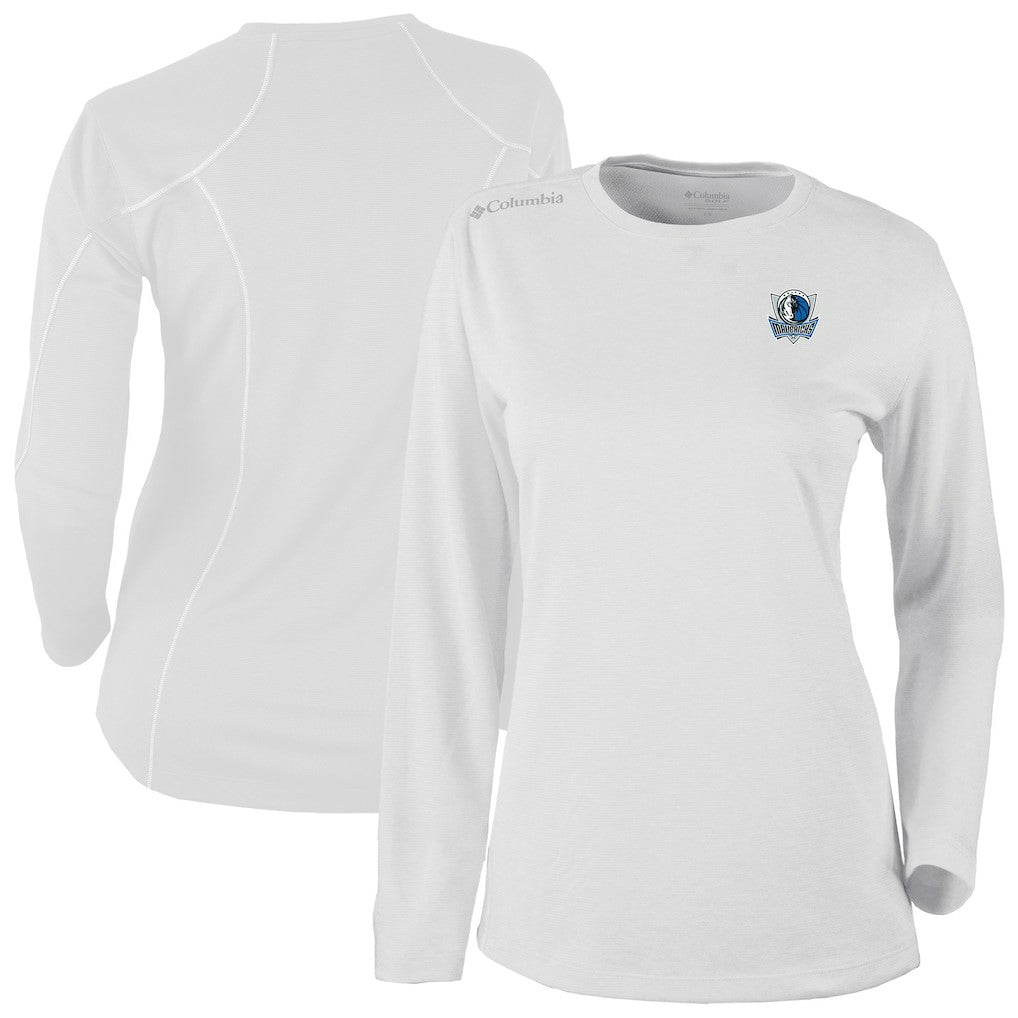 Dallas Mavericks Women's Omni-Wick Shotgun Pullover Top sale - White | Columbia for sale