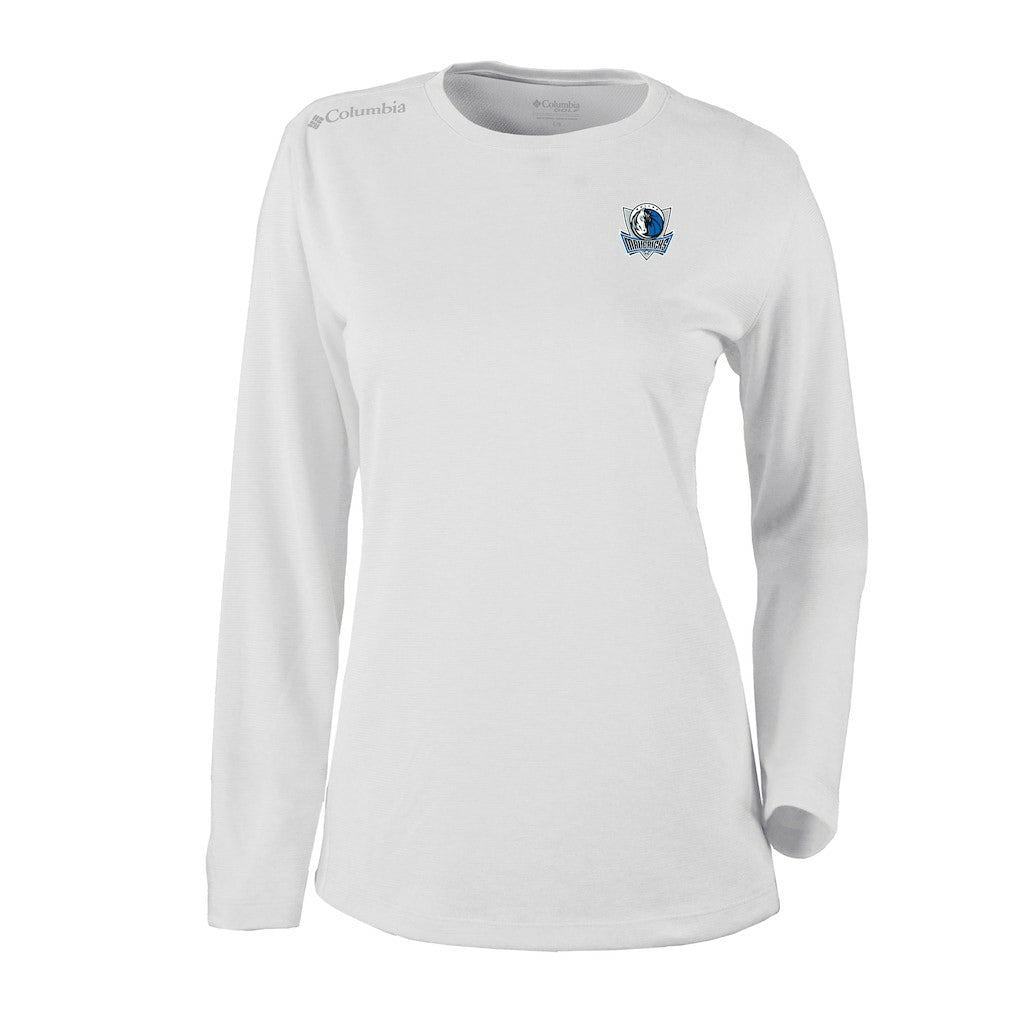 Dallas Mavericks Women's Omni-Wick Shotgun Pullover Top sale - White | Columbia for sale