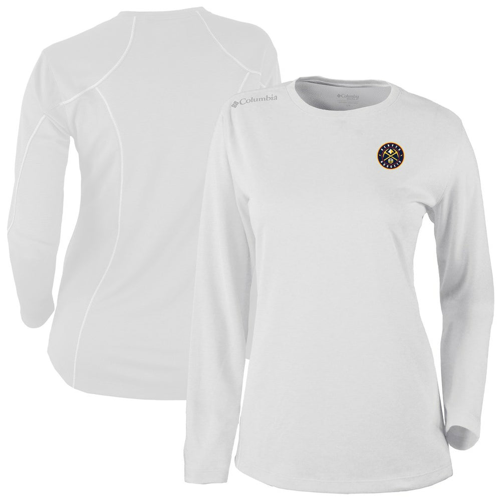 Denver Nuggets Women's Omni-Wick Shotgun Pullover Top sale - White | Columbia on sale
