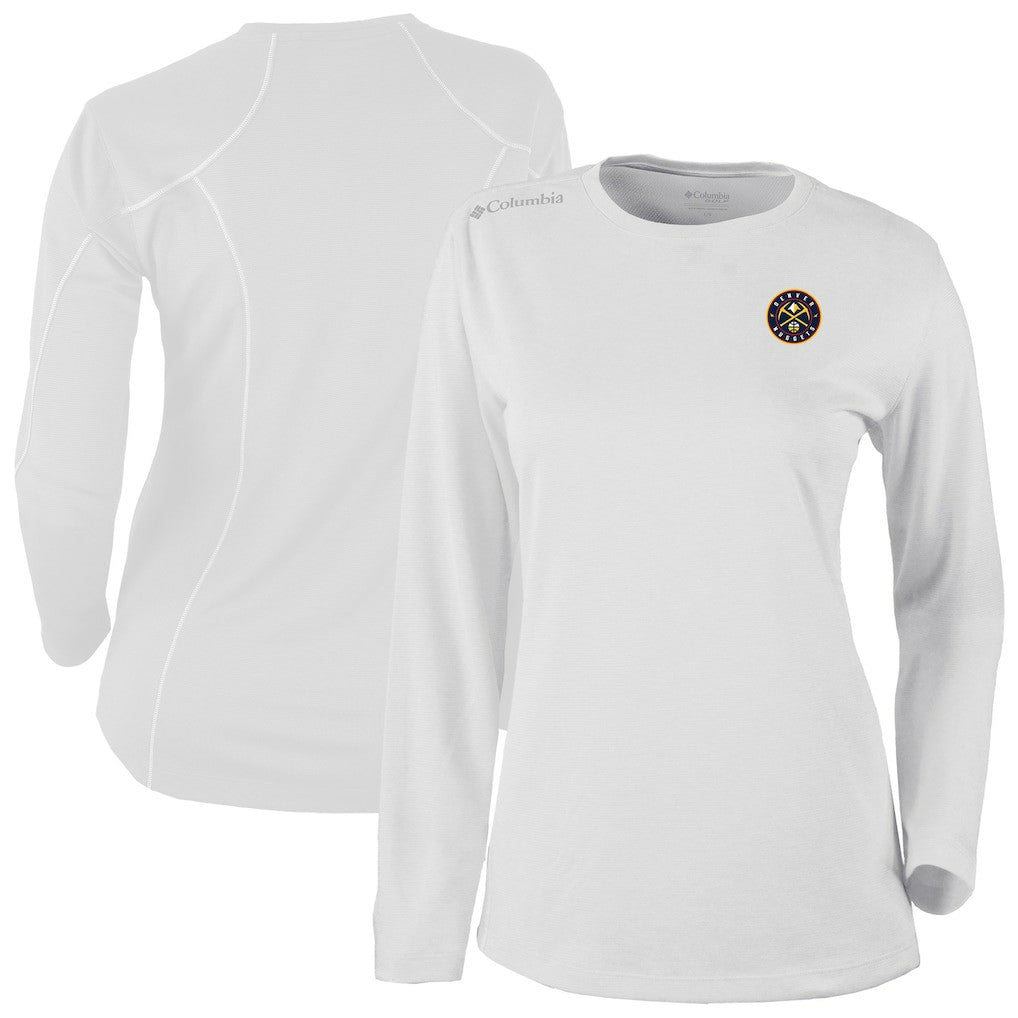 Denver Nuggets Women's Omni-Wick Shotgun Pullover Top sale - White | Columbia on sale