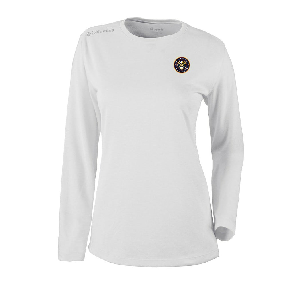 Denver Nuggets Women's Omni-Wick Shotgun Pullover Top sale - White | Columbia on sale
