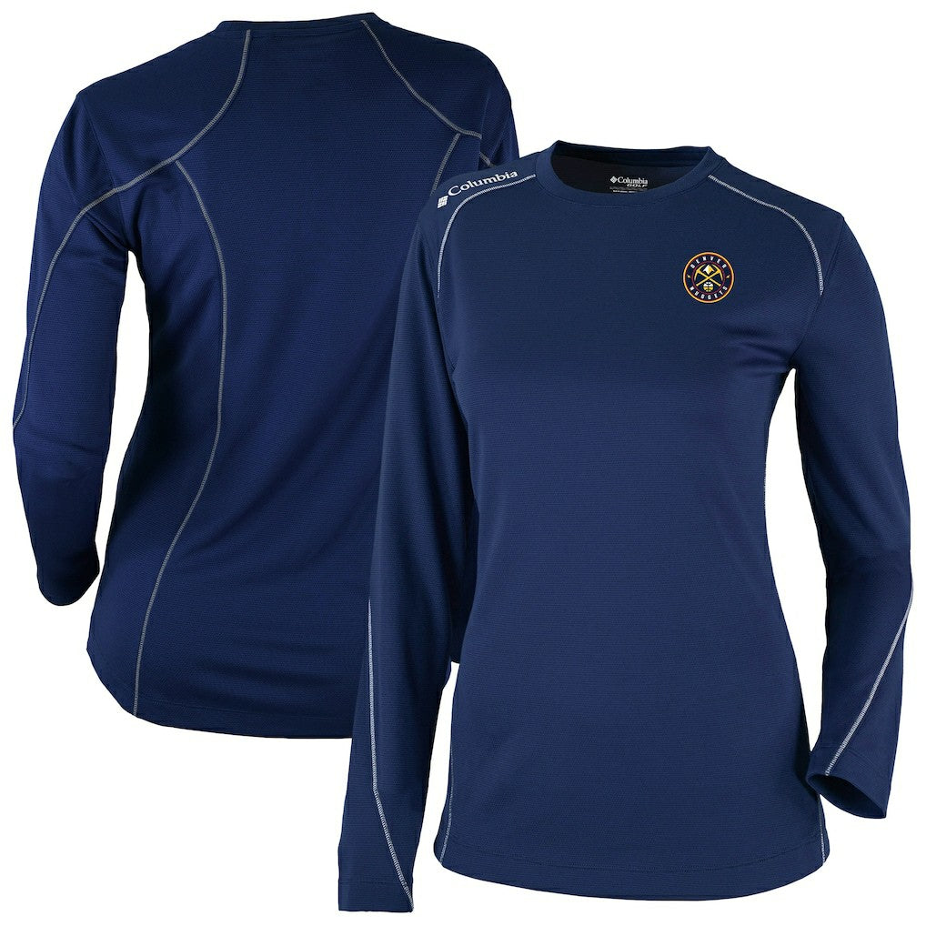 Denver Nuggets Women's Omni-Wick Shotgun Pullover Top sale - Navy | Columbia for sale