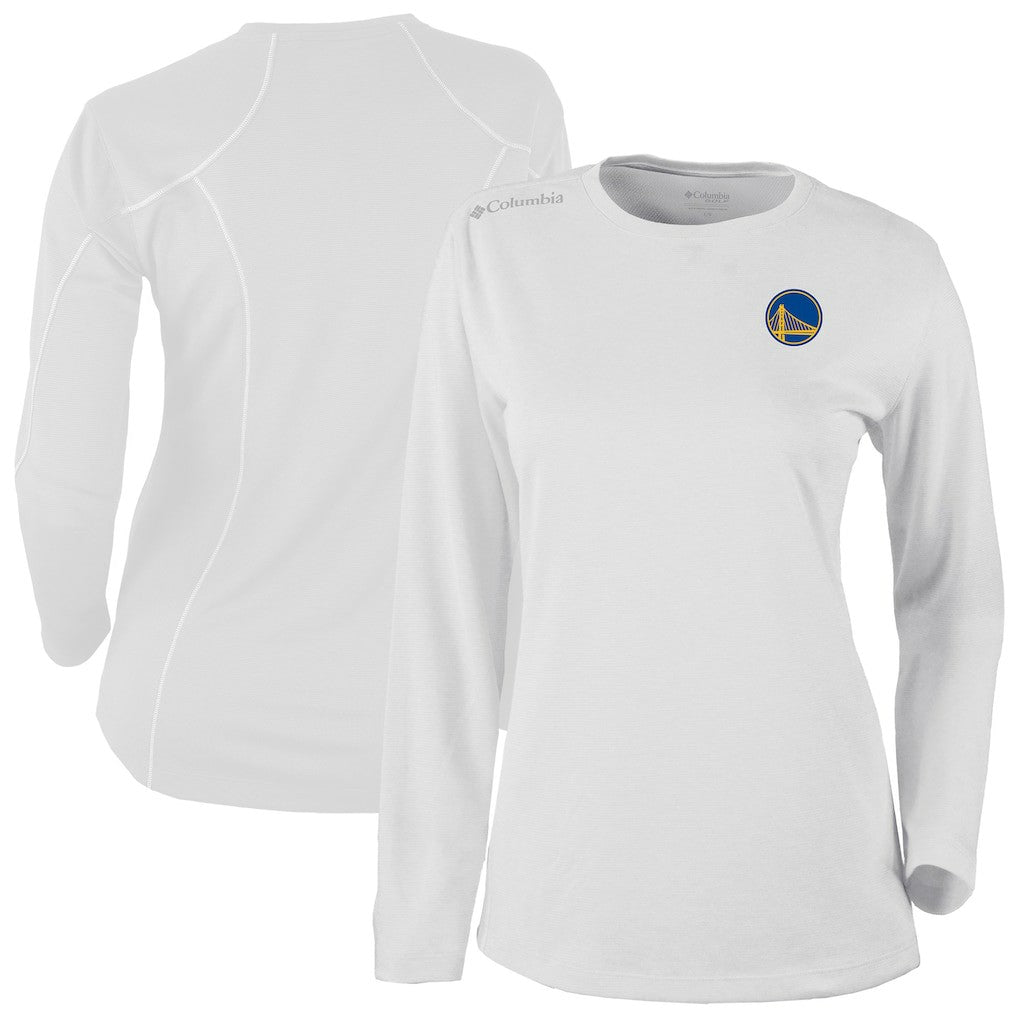 Golden State Warriors Women's Omni-Wick Shotgun Pullover Top sale - White | Columbia for sale