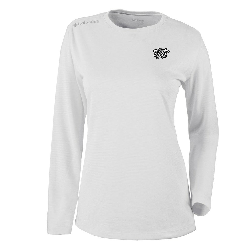 Brooklyn Nets Women's Omni-Wick Shotgun Pullover Top - White | Columbia on sale