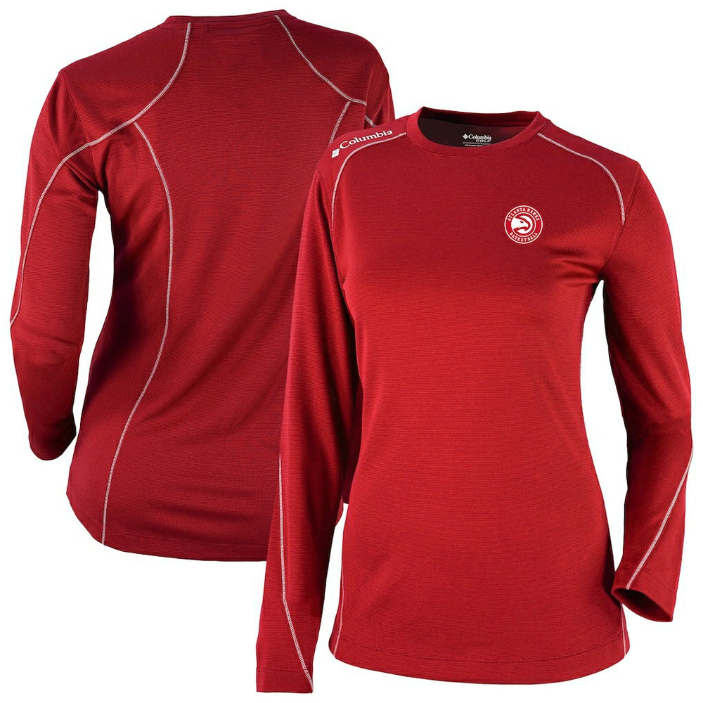 Atlanta Hawks Women's Omni-Wick Shotgun Pullover Top - Red | Columbia online