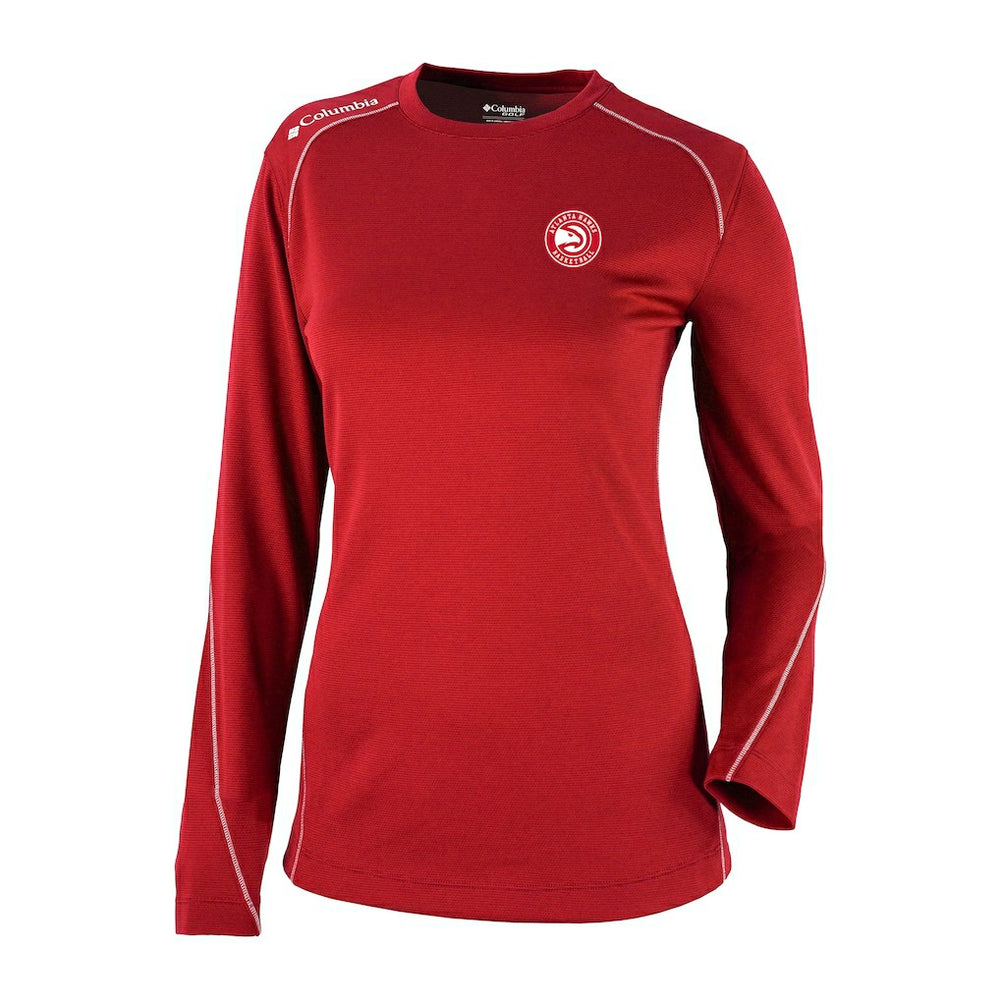 Atlanta Hawks Women's Omni-Wick Shotgun Pullover Top - Red | Columbia online