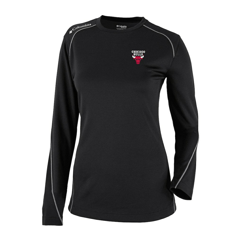 Chicago Bulls Women's Omni-Wick Shotgun Pullover Top - Black | Columbia on sale