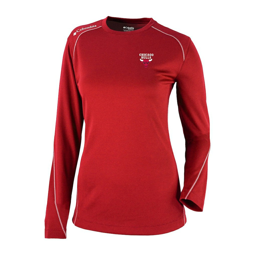 Chicago Bulls Women's Omni-Wick Shotgun Pullover Top - Red | Columbia shop